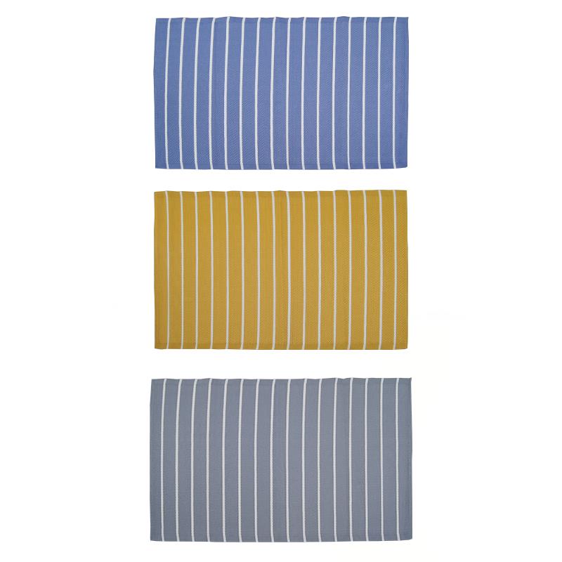 OUTDOOR RUG STRIPE  EASY CLEAN 160 x 230 CM/5.25' x 7.5'
