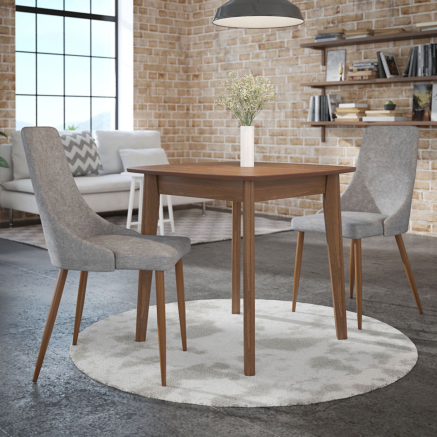 Cora Chair - Grey 24 x 17.75 x 36.25