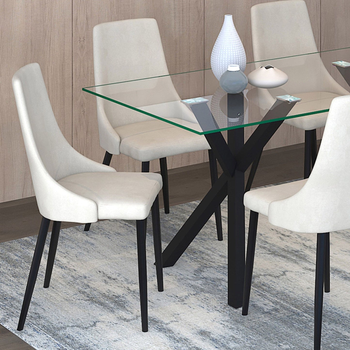 Cora Chair - Beige 24 x 17.75 x 36.25