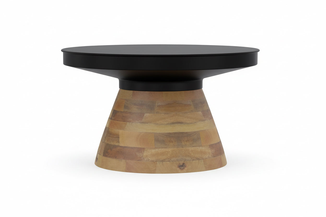 Boden Coffee Table - Black/Walnut 29.75 x 17.5