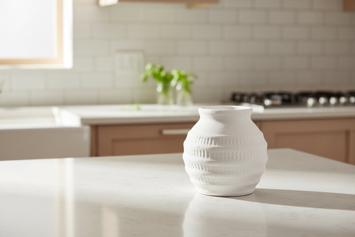 Ceramic White Vase