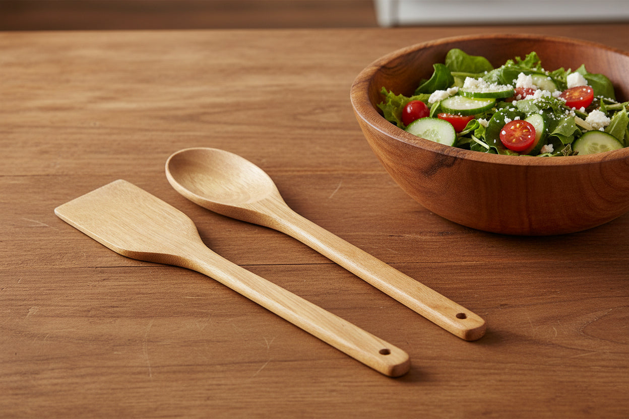 Tapas Living Acacia Spoon & Spatula Natural