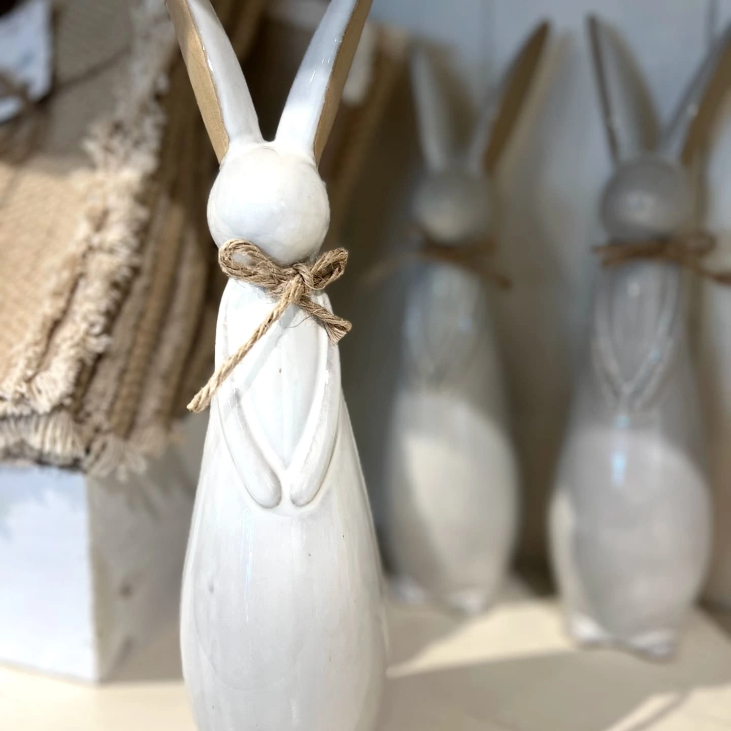 Ceramic Bunny with Bow