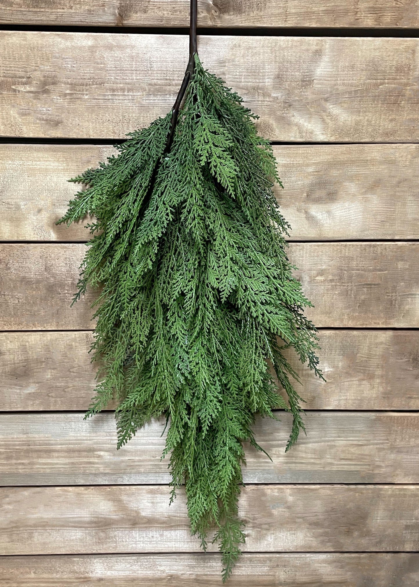 35" FRESH TOUCH DARK GREEN SEQUOIA CYPRESS DOOR KNOCKER