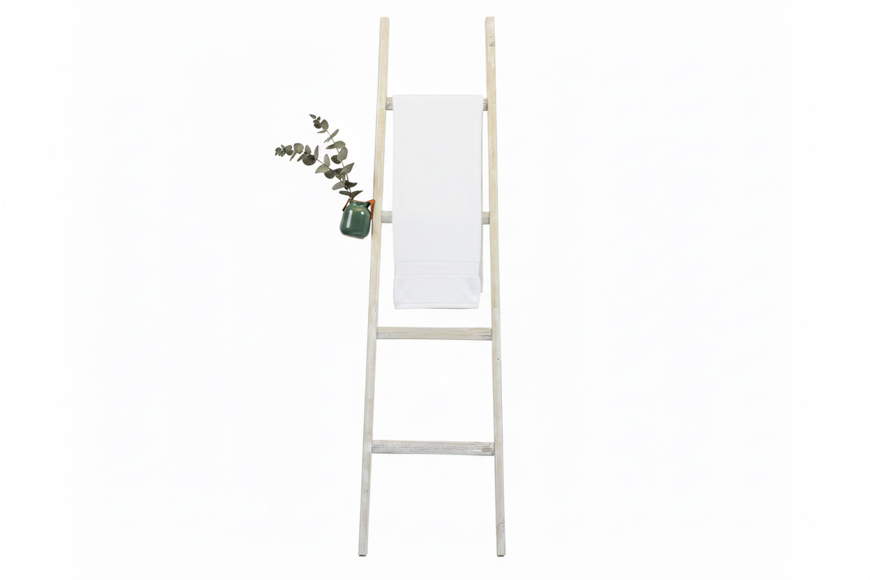 Whitewash Wood Ladder