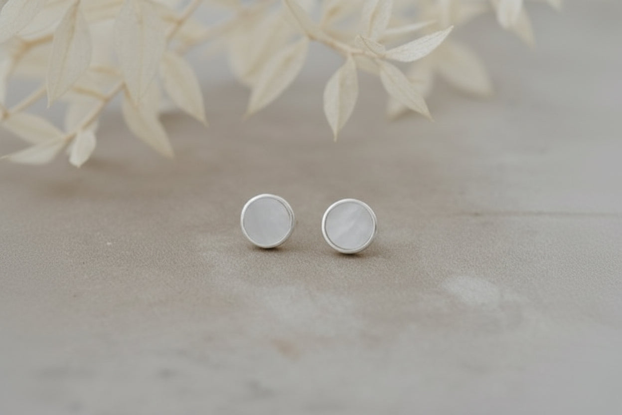 Alluring Mother of Pearl Studs