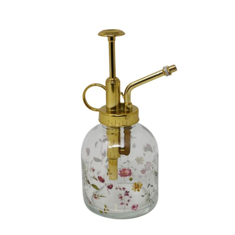 GLASS SPRAY BOTTLE FLORAL