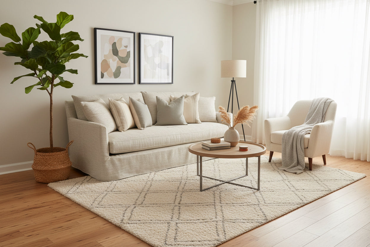 LILAH SLIPCOVER SOFA BENCH BONE WHITE L 89" x W 40" x H 38"