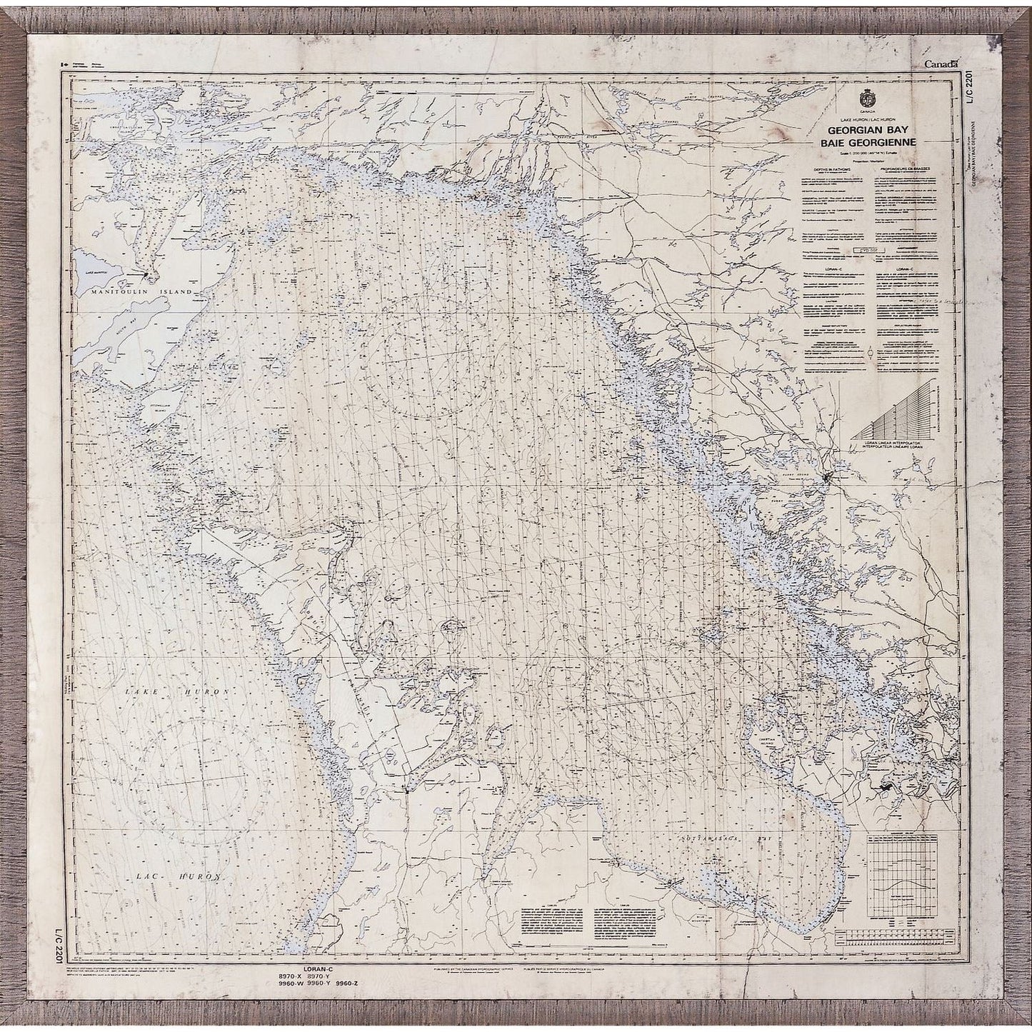 Georgian Bay – Nautical Chart - 41.5 × 41.5in