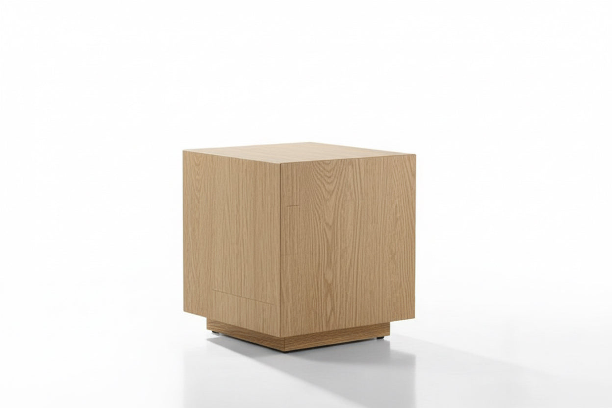 Porto End Table - Natural Oak 19x19