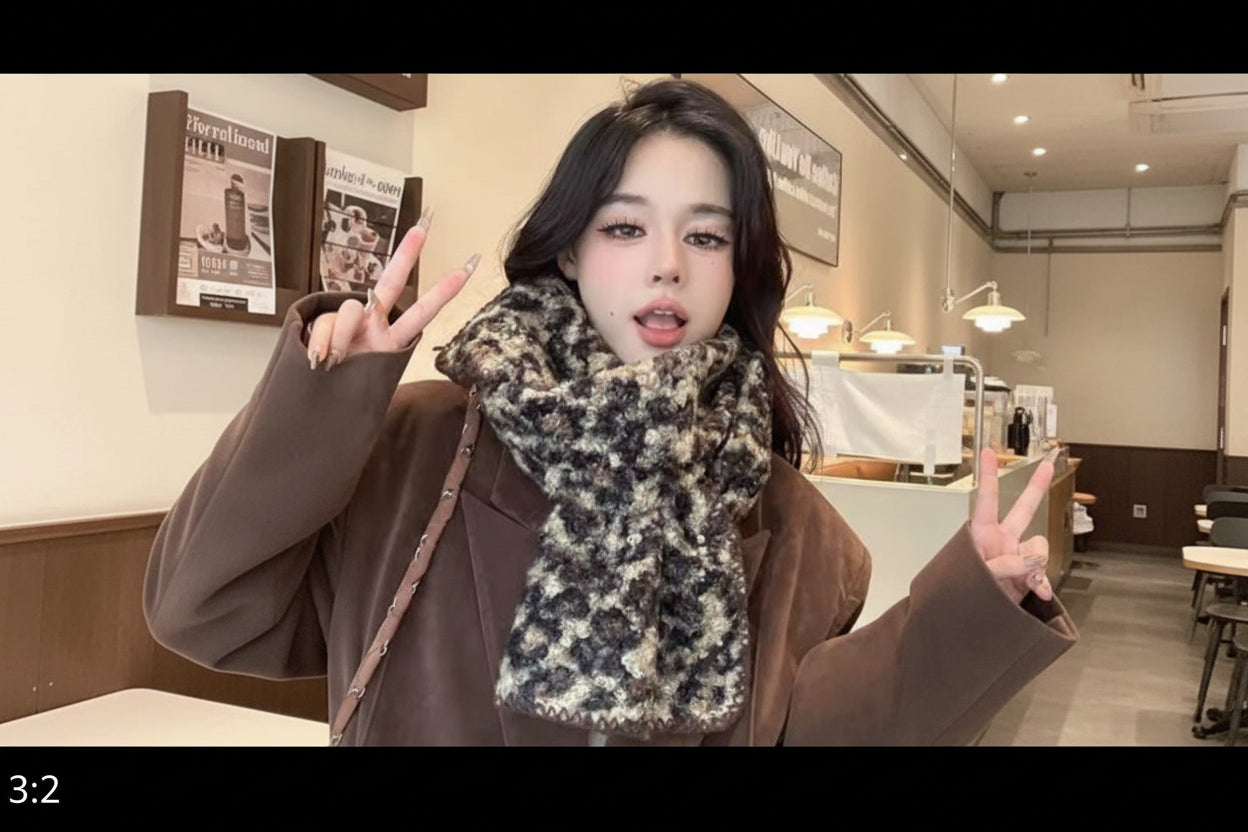 Warm Knitted Wool Soft Scarves