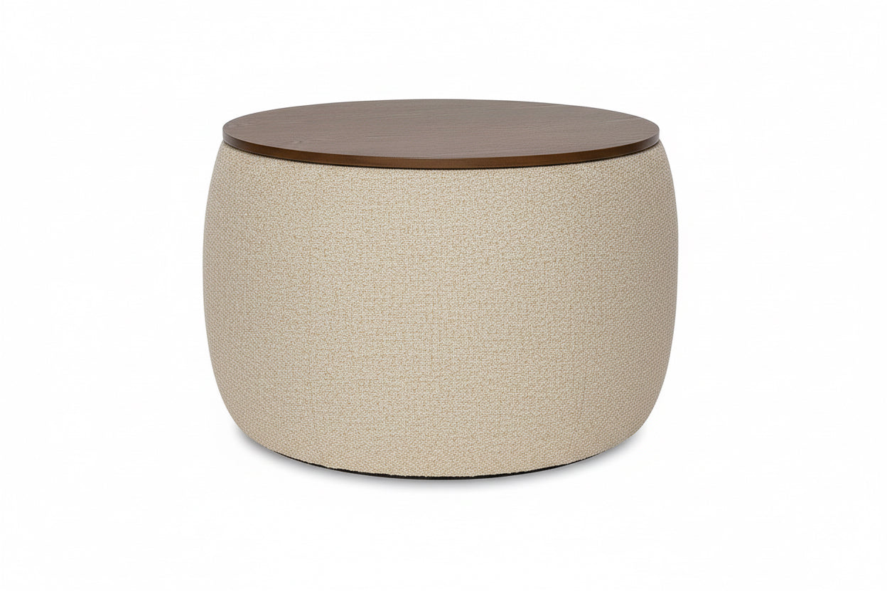 Ash Storage Ottoman 23Dx23Wx17H