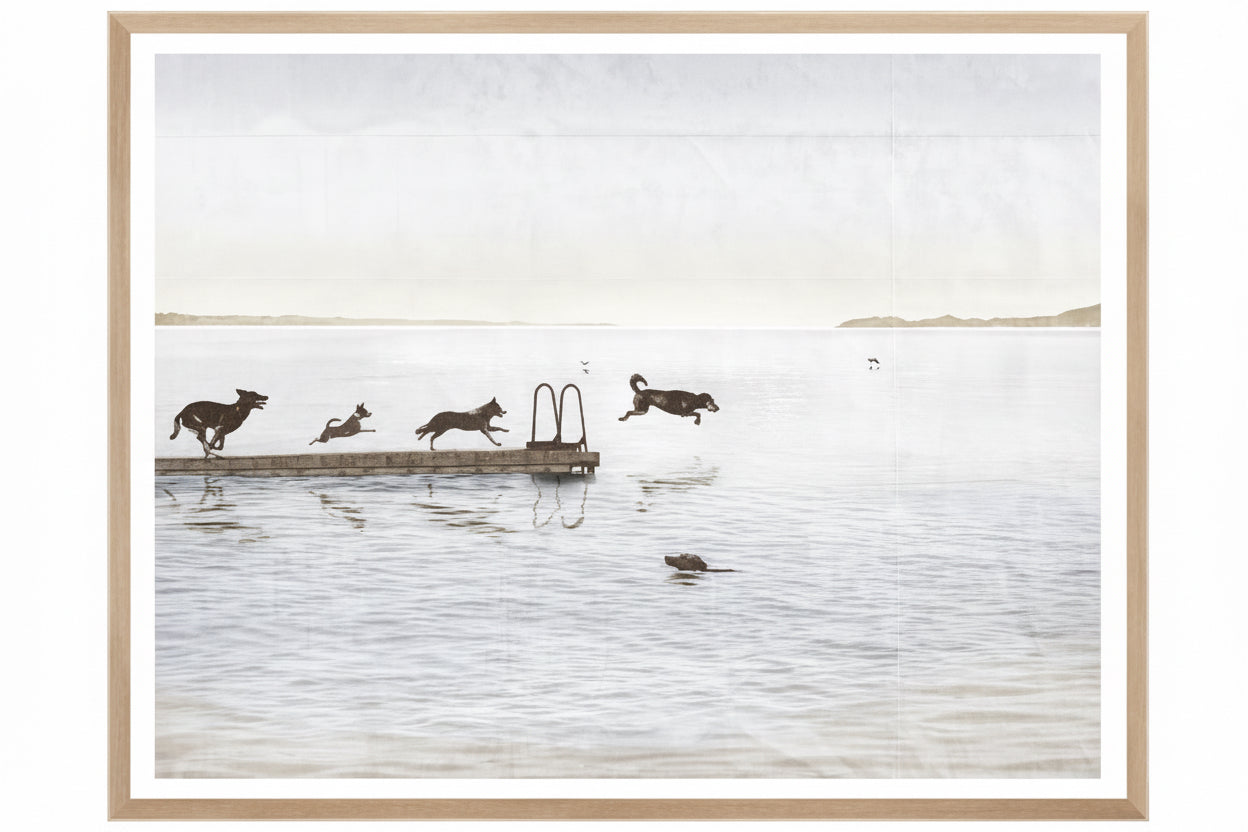 Dogs Day At The Cottage - 29.5 × 37.5 in Medium