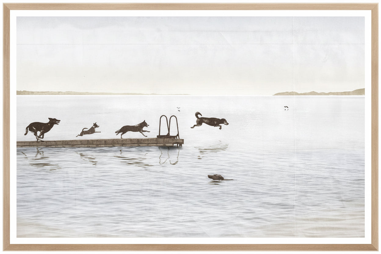 Dogs Day at the Cottage - 53.5 × 41.5in Large