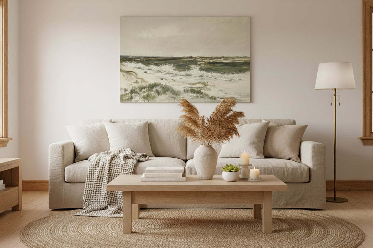 Canvas Painting the Duns on the Beach 57x45 #11