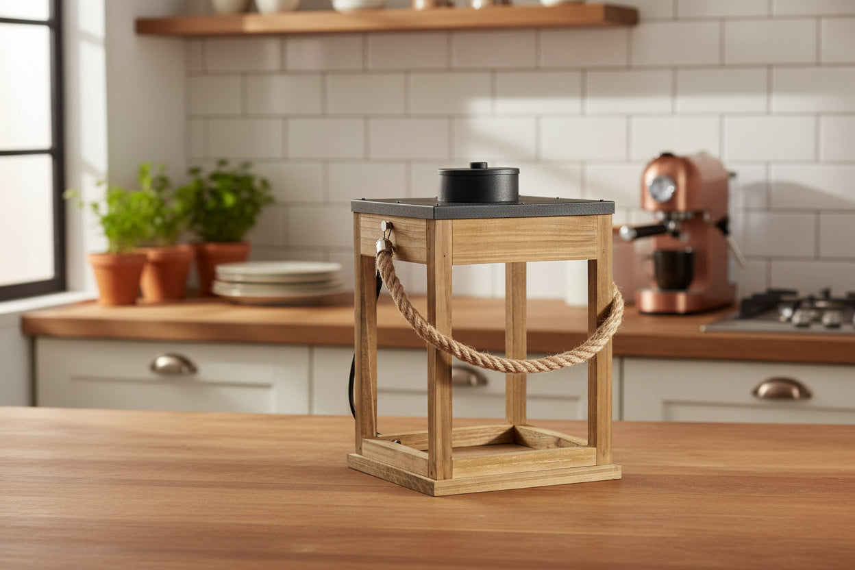 Wooden Lantern Candle Warmer
