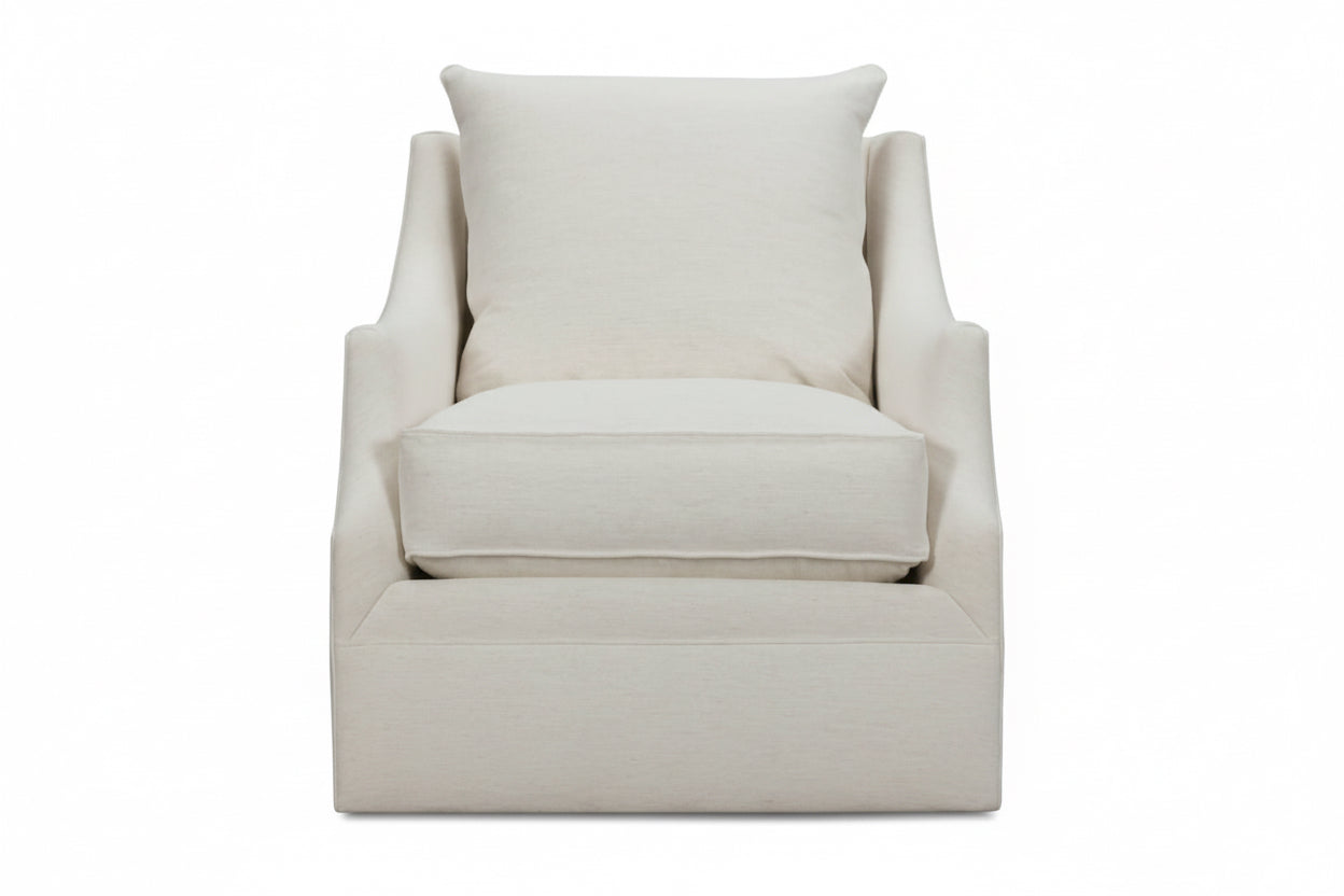 KARA SWIVEL CHAIR NATURAL L 33" x W 39" x H 38"