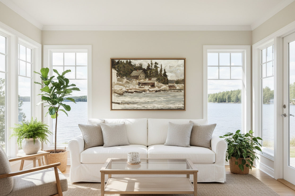 Lakeside Sketch - Large 49.5 x 33.5