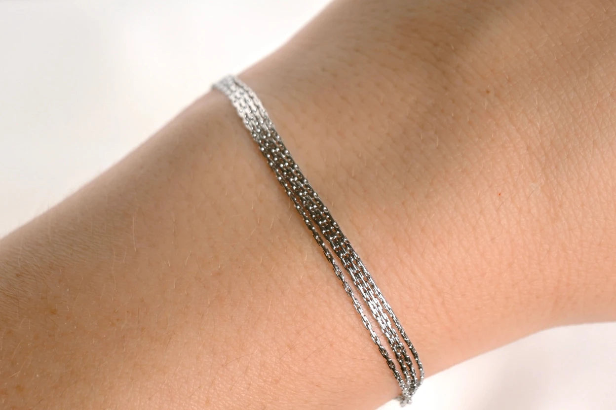 Layered Chain Bracelet - Shimmering 4-layered Bracelet