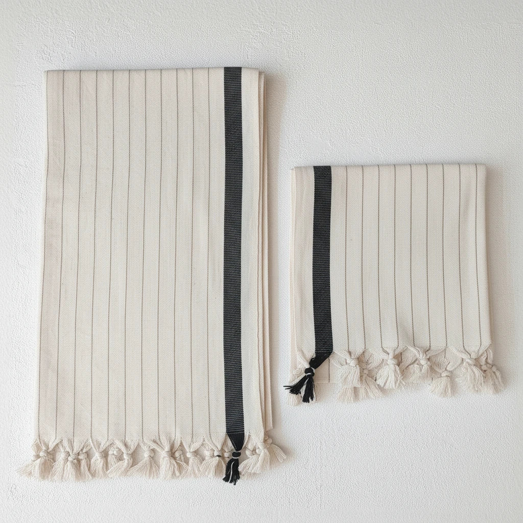 Soft Minimalist Bath and Beach Towel Set