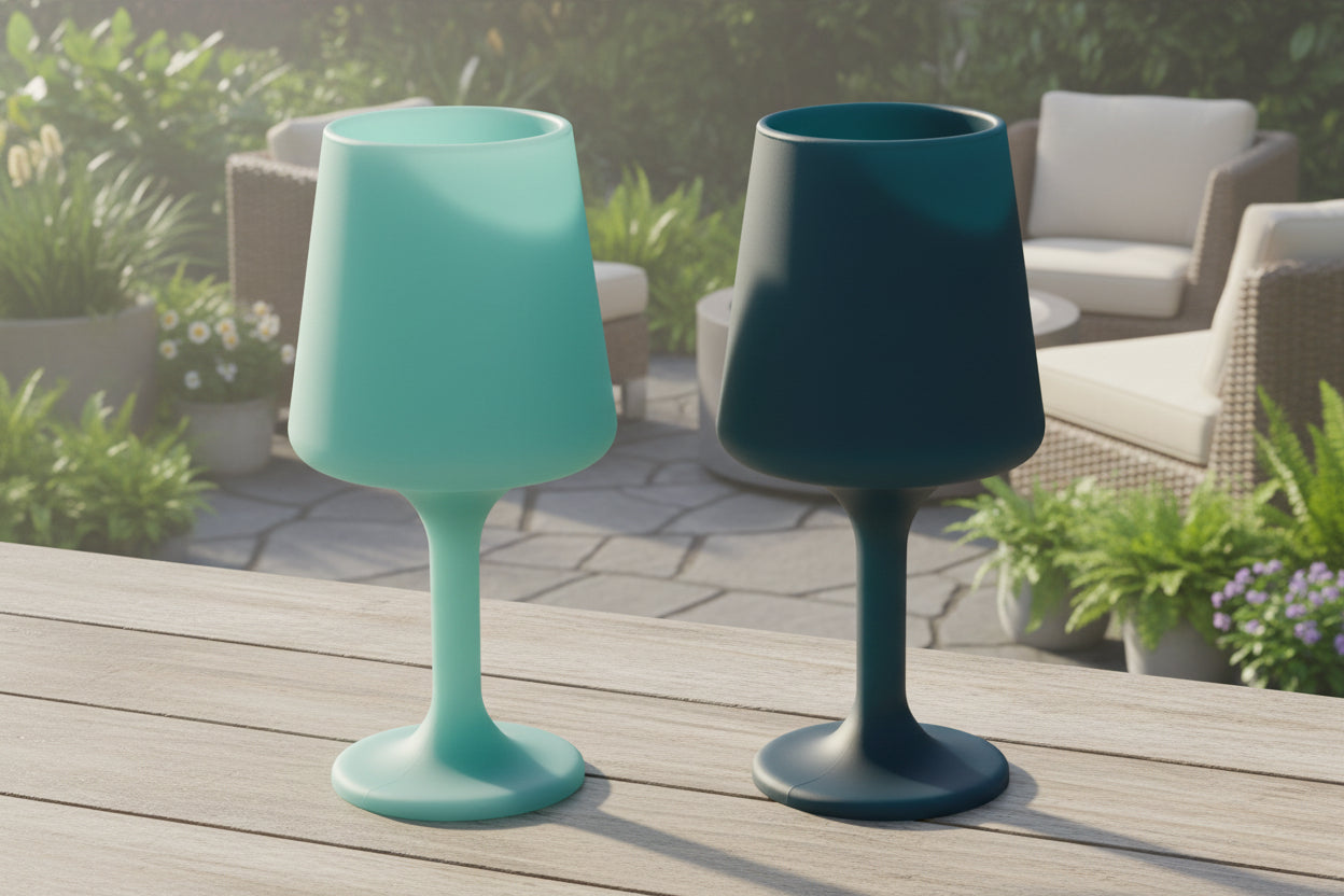 Swepp Silicone Unbreakable Wine Glasses set of 2