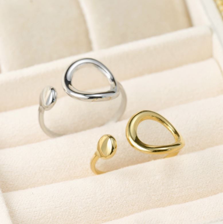 Open Circle Ring - Tarnish Free Adjustable Circle Ring