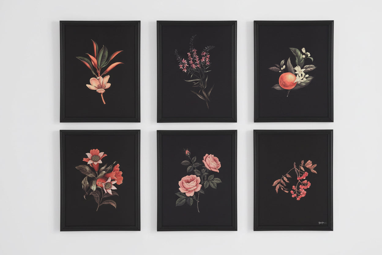 Wallflower Moody Flower Print