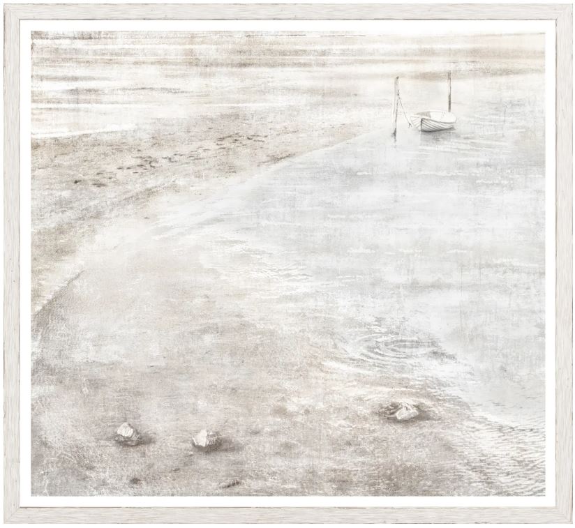 LITTLE WHITE BOAT 40..75X36.75 WOOD FRAME #8