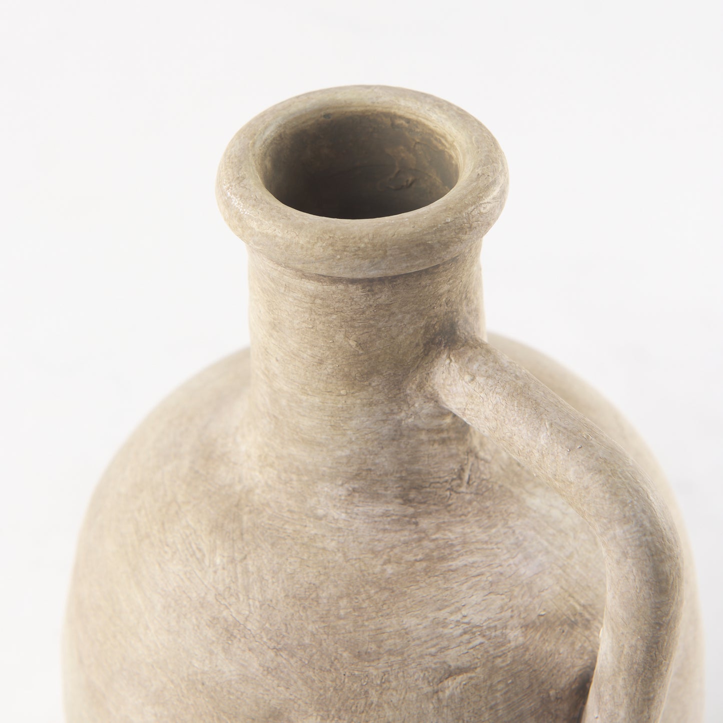 Zenni Ceramic Vase - Warm Beige 9.3"H