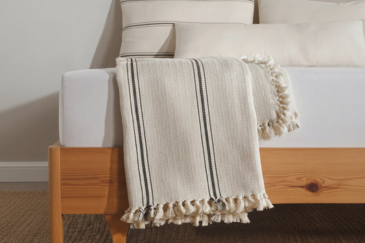 Minimalist 100% Cotton Throw Blankets & Bedspreads