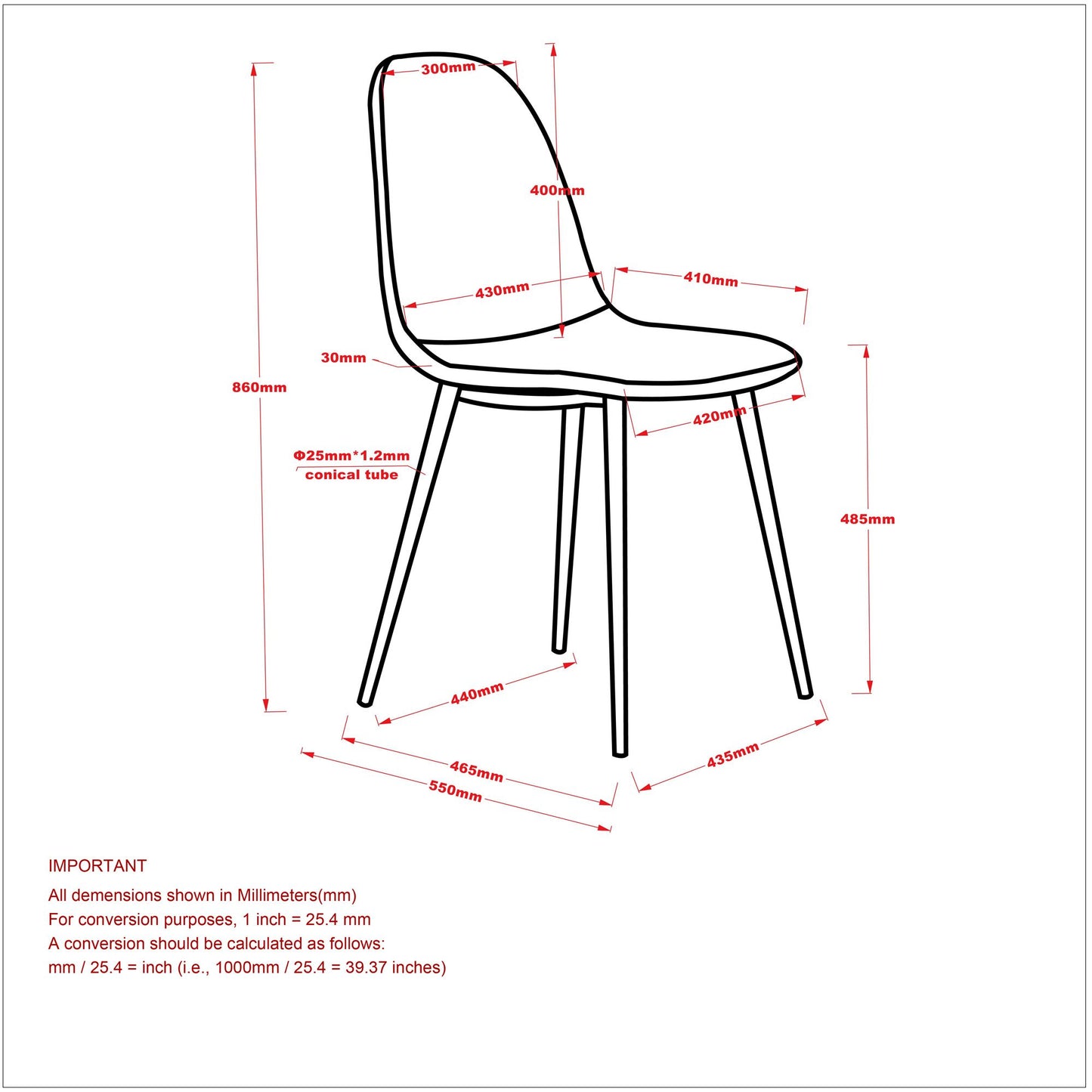Lyna Chair - Beige 21.75 x 17.50 x 34