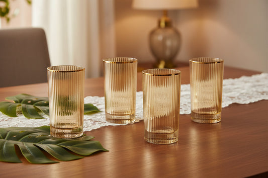 Vertical Optic Highball - Set of 4
