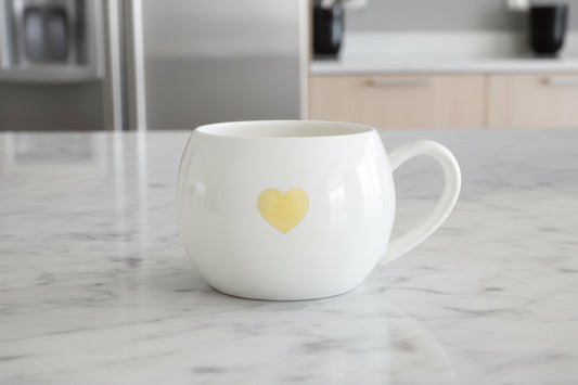 Gold Heart Mug