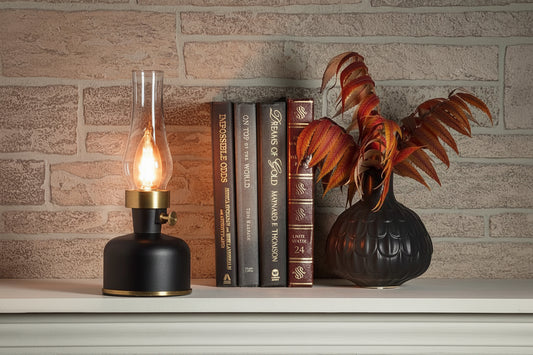 Lantern LED Lamp w/ Chimney
