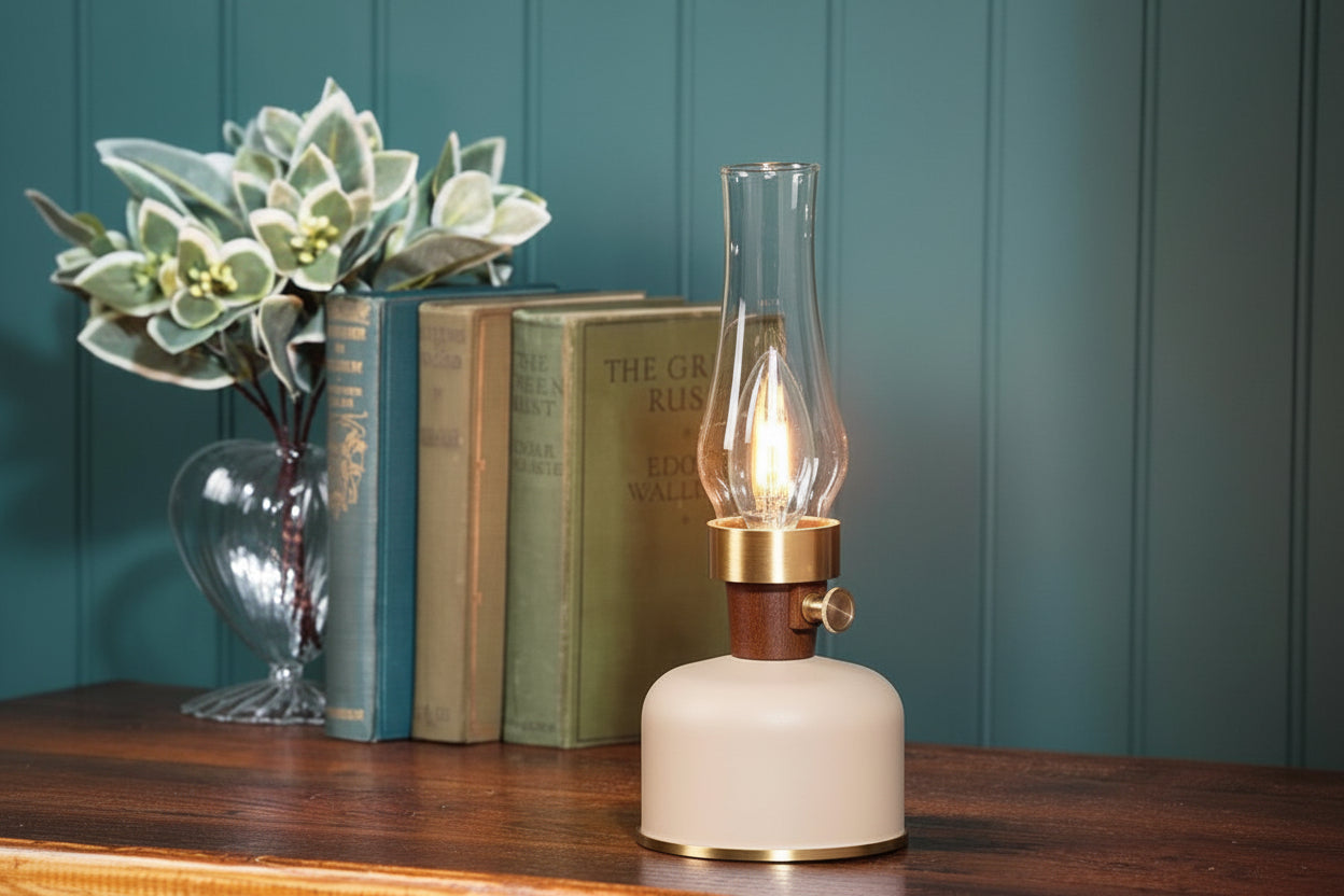 Lantern LED Lamp w/ Chimney