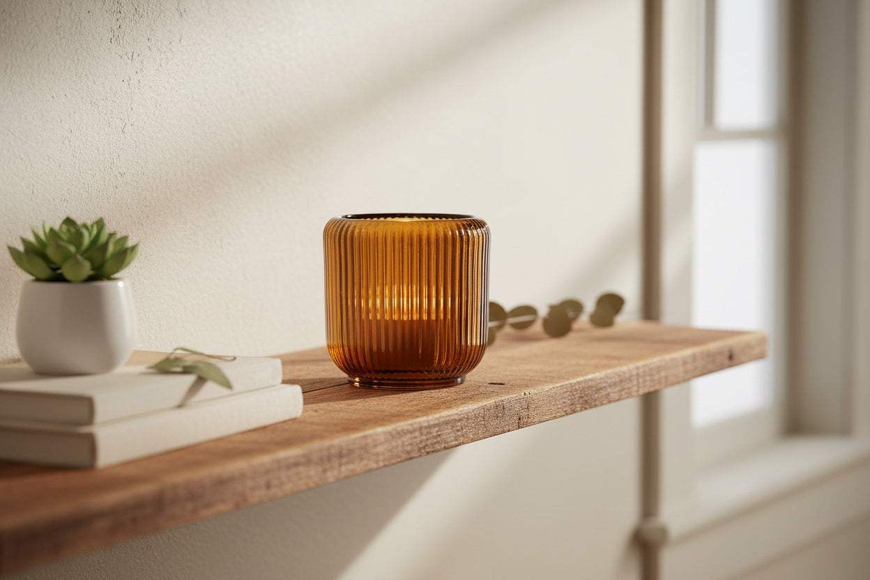 Ribbed Votive Glass