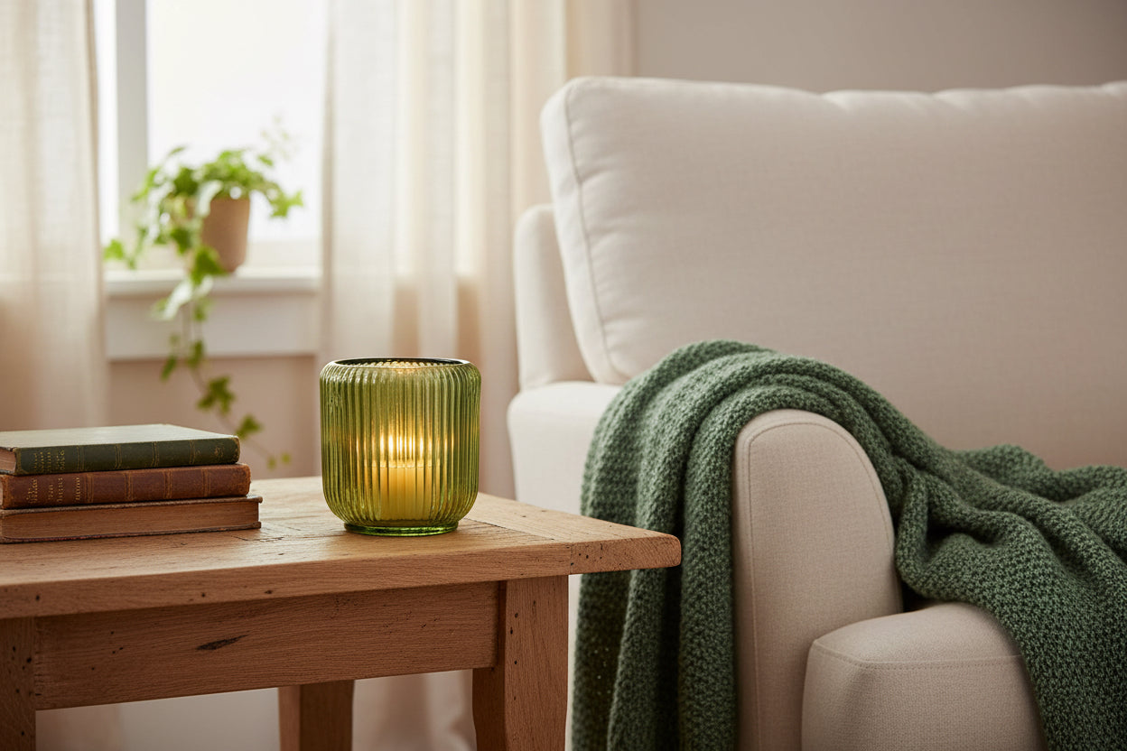 Ribbed Votive Glass