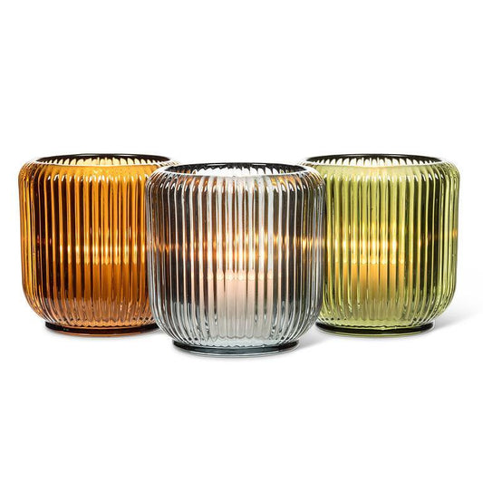 Ribbed Votive Glass