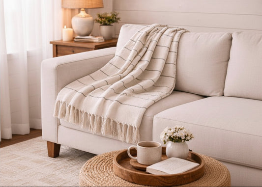 Throw Blanket - Natural White