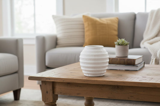 Ceramic White Vase