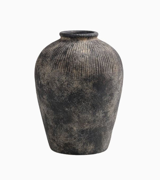Black Terracotta Vase