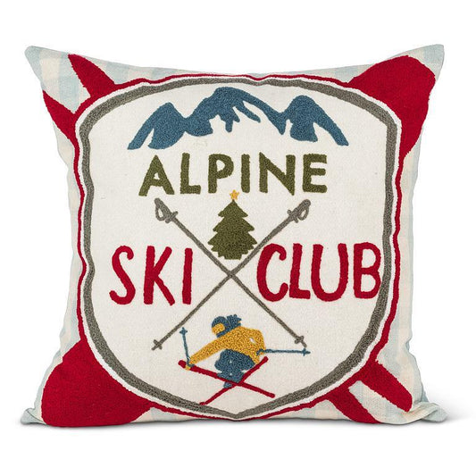 Sq Alpine Ski Club Pillow 17"