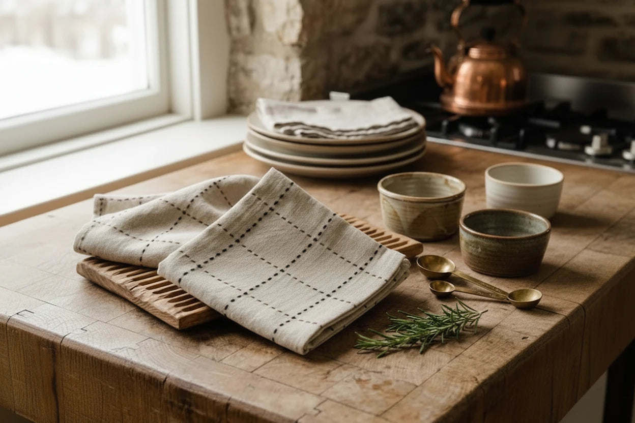 Gingham Kitchen Towel Set of 2