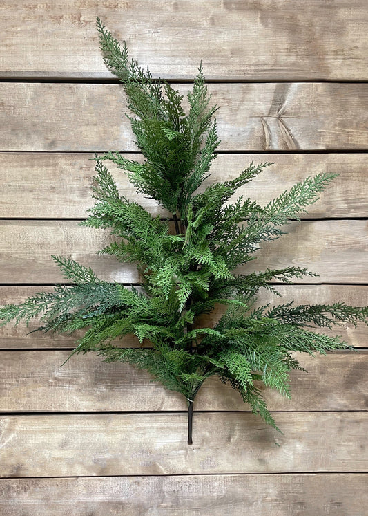 35" FRESH TOUCH DARK GREEN SEQUOIA CYPRESS DOOR KNOCKER