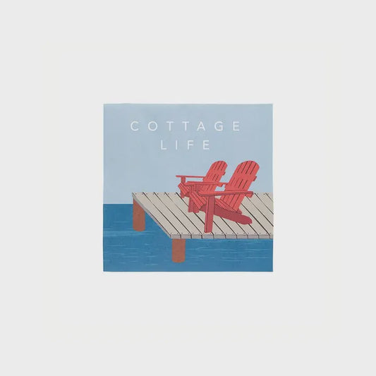 Cottage Life -Paper cocktail Napkin 20pk