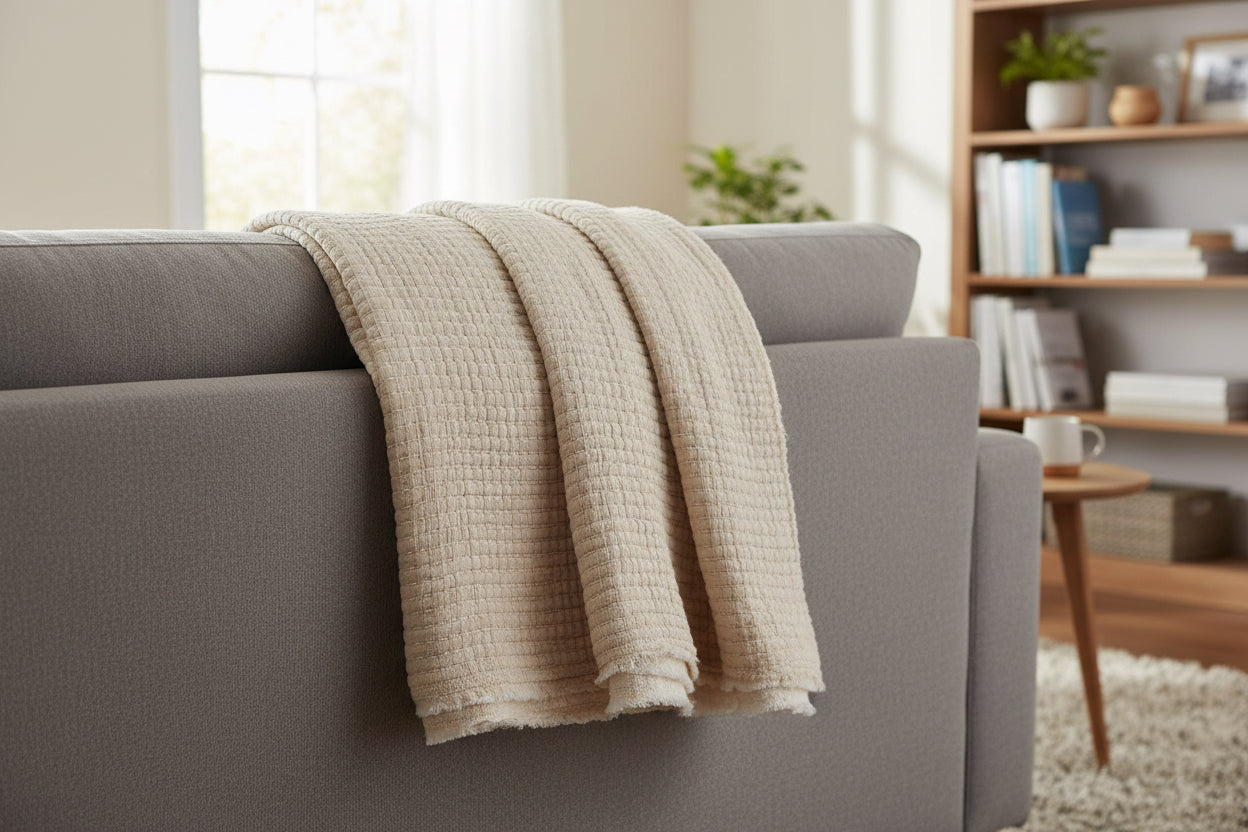 Overstitch Double/Queen Bed Cover