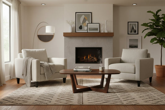 Edson Chair Simplex French Vanilla Expresso Leg Finish . Size 35"37"37"