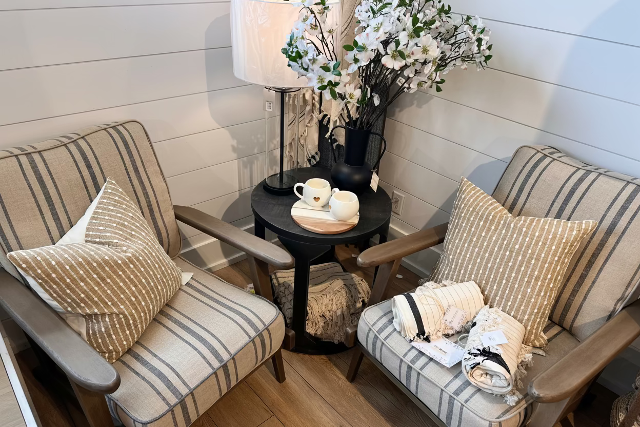 Round Side Table Dark Brown #44