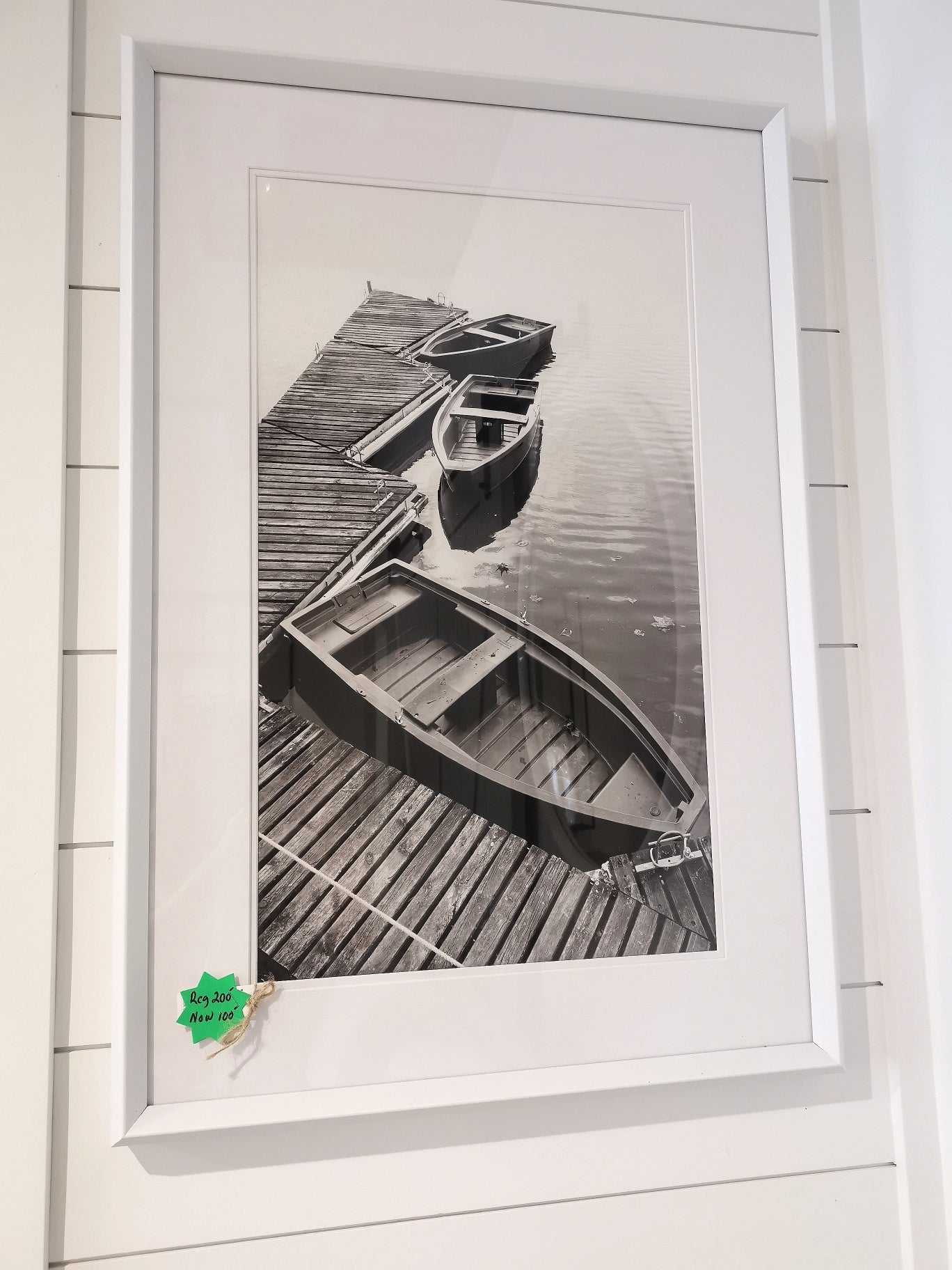 Two Sail Boats at the Dock 26x38 #106