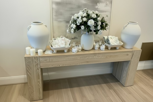 Oak Console Table 72x16x30 #35